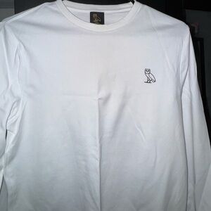 OVO White Long Sleeve Tee